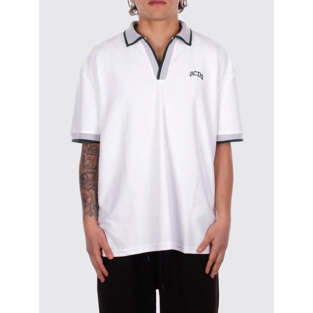 Cotton Polo Shirt With Gcds Logo